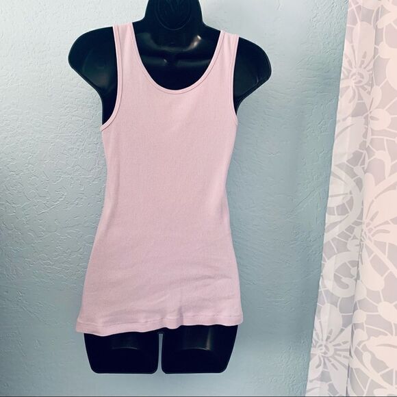 Simple Pleasures Lilac Ribbed Tank Top Size Medium - Picture 4 of 5